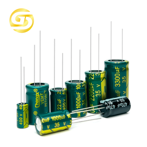 Condensador Electrolítico de Aluminio 10V 16V <span class=keywords><strong>25V</strong></span> 35V 50V 63V 100V <span class=keywords><strong>1UF</strong></span> 10UF/22/33/47/68/82/100/220/330/470/680/1000/2200UF de Fábrica - Product Image 3