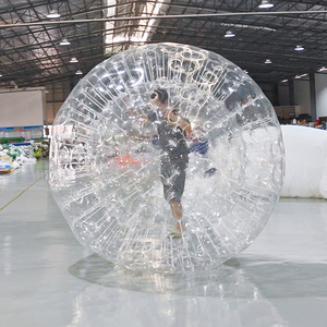 Прозрачный надувной зорб-шар из ПВХ/ТПУ для катания по траве, настраиваемый для использования на открытом воздухе - Product Image 3