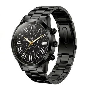 Reloj de Cuarzo de Aleación para Hombre, Estilo Vintage, con Esfera Única con Diseño de Grietas de Hielo, para Uso Casual y de Negocios en Europa - Product Image 1