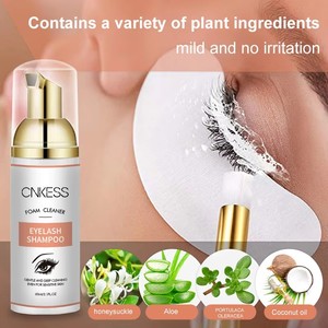 Shampoo pour cils personnalisé de 60 ml, marque privée, mousse nettoyante pour cils respectueuse de la peau, pour un nettoyage en profondeur - Product Image 5