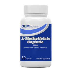 Cápsulas OEM/ODM de L-Metilfolato 5-MTHF Plus Cofactor Metil B12 para el Estado de Ánimo, Homocisteína, Metilación y Cognición - Product Image 1