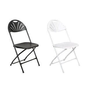 Оптовая продажа, садовые пластиковые стулья с солнечной спинкой, использованные, складные стулья и столы для вечеринки