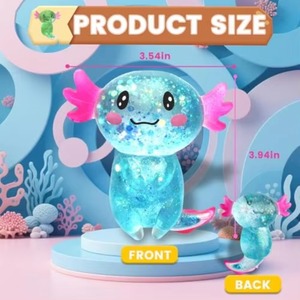 Jouet anti-stress souple, jouets sensoriels à paillettes, jouets mignons pour enfants, adolescents et adultes, cadeaux de fête, jouets anti-anxiété - Product Image 3