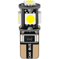 Großhandel 12V Auto Innen leuchten T10 194 LED Canbus 5050 5SMD W5w 921 Auto White Bulb Instrumenten lampe ZL153