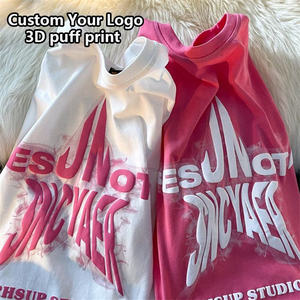 Mens Blank Cotton Oversize-<strong>t</strong> <strong>Shirt</strong> Drop Shoulder <strong>Design</strong> Puff Printing <strong>3d</strong> Custom Quality Printing Screen Printing <strong>t</strong> <strong>Shirt</strong> - Product Image 2