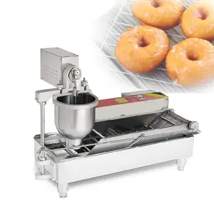 Factory Direct Sale Automatic 3 Moulds Donut Maker Fryer Machine Mochi Doughnut Making Machine
