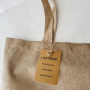 Promotion Custom Packaging Eco-Friendly Cotton Linen Handle Shopping <strong>Bag</strong> Travel Gift Tote Jute Burlap <strong>Hemp</strong> <strong>Bag</strong> - Product Image 5