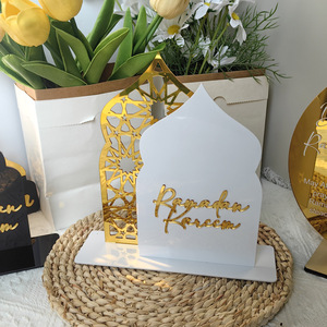 Décorations du Ramadan 2025 Ramadan Kareem Arch Ornement <span class=keywords><strong>de</strong></span> <span class=keywords><strong>table</strong></span> en acrylique Cadeau islamique musulman Eid Mubarak Décorations <span class=keywords><strong>de</strong></span> <span class=keywords><strong>table</strong></span> - Product Image 4