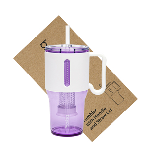Wholesale 35Oz Amethyst Reusable <b>Plastic</b> Tumbler High Quality Coffee <b>Drinkware</b> - Product Image 1