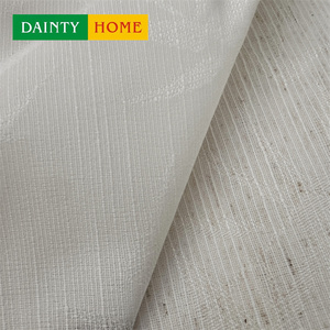 Rideaux en tulle à <span class=keywords><strong>motif</strong></span> <span class=keywords><strong>bambou</strong></span> luxueux et protecteurs contre les UV, 100% polyester, style moderne, ouverture bipartite gauche/droite - Product Image 2