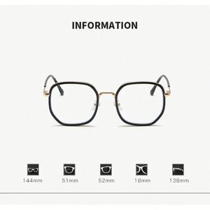Vente en gros de lunettes de myopie polygonales à grand cadre personnalisées avec logo, anti-lumière bleue, photochromiques, pour femmes - Product Image 6