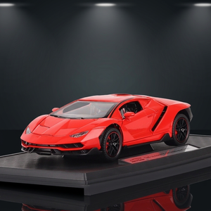 โมเดลรถของเล่นหล่อขึ้นรูป Lamborghini Centenario สีแดง ขนาด 1:24 สำหรับเด็กอายุ 14 ปีขึ้นไป - Product Image 2
