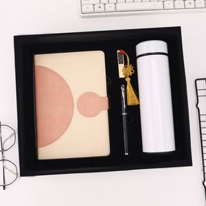 Customized Business Silk Screen Printed Pu Cover A5 Notebook Thermos Flask Set Luxury Diary Promotional <b>Gift</b> <b>Box</b> Pen - Product Image 3