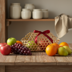 Cestas de Almacenamiento Tejidas a Mano de Bambú Natural para Dulces, Galletas y Otros Regalos, Cestas de Regalo para Celebración del Ramadán, Pascua y Navidad - Product Image 2