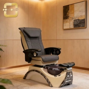 Fauteuil de pédicure moderne <span class=keywords><strong>noir</strong></span> avec bain de pieds et siège inclinable avec dossier et <span class=keywords><strong>repose</strong></span>-pieds réglables pour mobilier de salon de manucure - Product Image 1