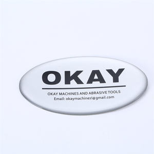 定制金属和塑料圆顶树脂环氧标签贴纸公司名称和家具包装品牌标志 - Product Image 1