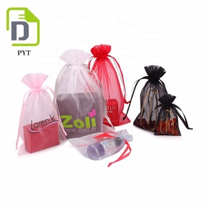 באיכות גבוהה אורגנזה תיק ממתקים <span class=keywords><strong>pouch</strong></span> שרוך תיק לוגו מותאם אישית תכשיטים תיק מתנה לחתונה - Product Image 3