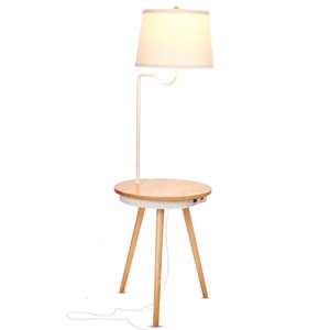 Lampada da terra principale ricaricabile decorativa domestica moderna della lega di alluminio di stile americano per il salone - Product Image 1