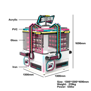 Chất Lượng Cao Dễ Thương Đồng Xu Hoạt động Đồ Chơi Sang Trọng Claw <span class=keywords><strong>Crane</strong></span> Arcade Búp Bê Biểu Tượng Tùy Chỉnh Quà Tặng Claw Máy Trò Chơi Giao Diện Điều Khiển - Product Image 3