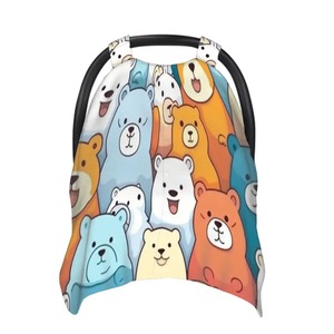 Housse de siège de voiture Mazda en PVC et polyester, motif dessin animé, toutes saisons, universelle, compatible avec Touran City CLA Altima Sienna Tiguan Mini Accent Polo - Product Image 1