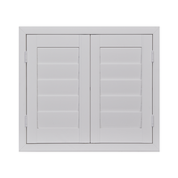 Conception moderne de volets roulants en plastique pour fenêtres en PVC Volet de plantation en bois durable Stores horizontaux pour fenêtres