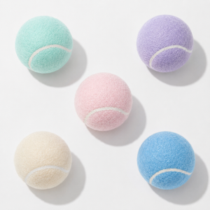 Jouets à mâcher pour chiens personnalisés avec logo, écologiques, en gros, balles de tennis en caoutchouc pour animaux de compagnie, jouets interactifs pour chiens - Product Image 3