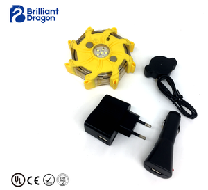 16 + 6 Cái LED Cảnh Báo Strobe Light Với 9 Chế Độ Sạc Khẩn Cấp Cảnh Báo Ánh Sáng An Toàn Đường Bộ Pháo Sáng Bên Đường Beacon Flash Đèn - Product Image 4