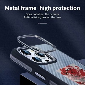 Cover <span class=keywords><strong>per</strong></span> iPhone 16 con Schermo NFC in Fibra di Carbonio, Proiezione a Quattro Colori, Hardware e Lente di Alta Qualità dalla Fabbrica BAILI - Product Image 5