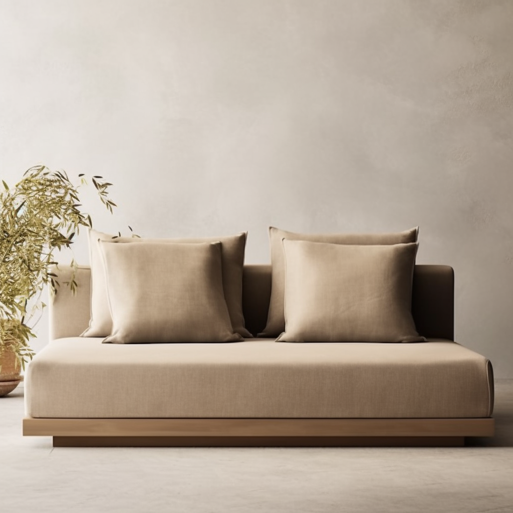 Outdoor Furniture Garden Sofa Modern Sofa  Patio Furniture Set Solid Teak  Frame Garden  Sofa Set