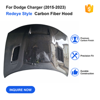 Capot de moteur en fibre de carbone pour Dodge Charger 2015-2023, style Redeye, capot en fibre de carbone pour Dodge Charger