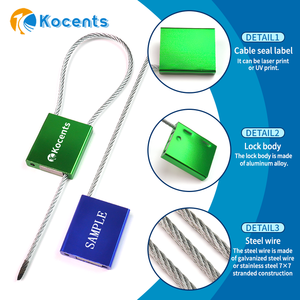 Ojales de sellado de <span class=keywords><strong>cable</strong></span> impermeables de alta seguridad al por mayor, bloqueo de sello de plomo de <span class=keywords><strong>cable</strong></span> de acero de aluminio, venta al por mayor, - Product Image 3