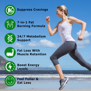Cravings Away Capsules with 7-In-1 <b>Fat</b> <b>Burning</b> Formula Supports Boosts Metabolism Synergistically <b>Fat</b> Loss with Muscle Retention - Product Image 5
