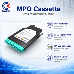 Cassette pré-terminée KEXINT 1U-216F MTP MPO-LC/<span class=keywords><strong>CS</strong></span>/<span class=keywords><strong>CS</strong></span> 8/12/16/24 pour centre de données à fibre optique, la plus vendue - Product Image 3