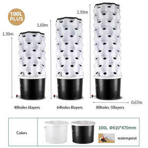 Nieuwe Landbouwkas Aeroponische Tuinplant Verticale Hydrocultuurtoren - Product Image 2