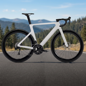 Bicicleta de Carretera de Fibra de Carbono 700c, 11 Velocidades, Frenos de Disco, Horquilla Ligera, Bicicleta de Carreras - Product Image 3