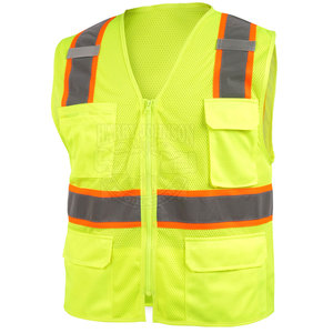 Chaleco de seguridad reflectante de alta visibilidad con logotipo personalizado, chaleco de seguridad multifunción para construcción y trabajo, en venta en línea. - Product Image 1