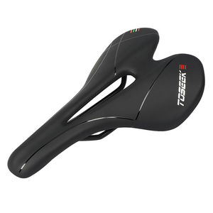 <span class=keywords><strong>Selle</strong></span> de vélo TOSEEK TS100 en cuir souple avec ventilation pour vélos de route - 280 mm * 155 mm, design simple ORIGINAL pour hommes, toutes saisons - Product Image 1