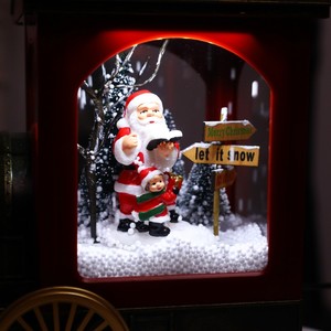 Vente en gros Ensemble de trains de Noël avec <span class=keywords><strong>neige</strong></span> légère Musique pour festivals Décorations en plastique - Product Image 5