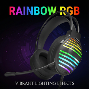 <span class=keywords><strong>Casque</strong></span> de jeu filaire USB PJT-DEP2477 avec codecs AAC, haut-parleurs dynamiques et coussinets d'oreille en mousse à mémoire de forme, microphone inclus - Product Image 4