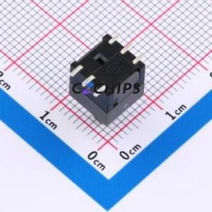 TK-6800S-1 Push Button Switch SMD Switch Double Pole Double Throw Self-Locking Rectangle Plunger Vertical Mount - Product Image 2