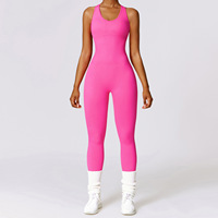 Ensembles de yoga une pièce sans couture pour femmes, combinaison pour le contrôle du ventre, combinaisons pour le dos et le sport