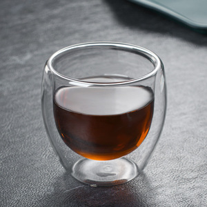 Tasse à café en <span class=keywords><strong>verre</strong></span> à <span class=keywords><strong>double</strong></span> paroi classique en borosilicate de haute qualité 240 ml 300 ml 400 ml avec - Product Image 3