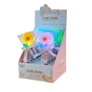 Barra de invitados de varios sabores de alto valor de color, <span class=keywords><strong>Flash</strong></span> nocturno, caramelo luminoso, sabor afrutado, flor, piruleta, KTV, niños, textura dura a granel - Product Image 5