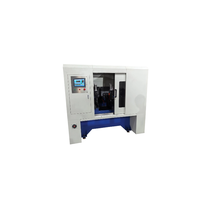 Machine à chanfreiner à double tête servo haute précision, ébavureuse automatique, à économie d'énergie, pour composants d'engrenages, tubes métalliques et barres pleines