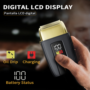 LILIPRO THE BLADE BARON S20, Afeitadora Eléctrica Profesional de Doble Lámina Recargable con Pantalla LED, para Barberos - Product Image 4