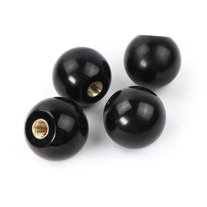 Perilla de Bola de Plástico Negro con Superficie de Espejo, M6 M8 M12, Perilla de Bola de Baquelita, Perilla Redonda, Molde de Inyección de Plástico para Tuercas - Product Image 4