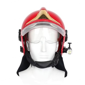 Casco de Seguridad contra Incendios: Casco de Rescate Ignífugo de Estilo Europeo con Capucha Protectora - Product Image 1