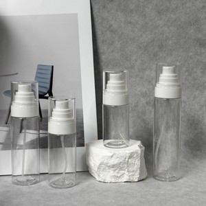 Flacon pompe en verre dépoli transparent de haute qualité avec capuchon couvercle intégral, pour <span class=keywords><strong>toner</strong></span> de soin, 50ml, 60ml, 80ml, 100ml, 120ml - Product Image 6