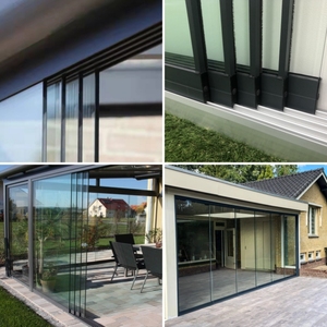 Perfiles <span class=keywords><strong>de</strong></span> Puertas Corredizas <span class=keywords><strong>de</strong></span> Vidrio para Terraza <span class=keywords><strong>de</strong></span> 1 a 6 Rieles, Puertas <span class=keywords><strong>de</strong></span> Patio <span class=keywords><strong>de</strong></span> Vidrio <span class=keywords><strong>con</strong></span> Base <span class=keywords><strong>de</strong></span> Aluminio, Sistema <span class=keywords><strong>de</strong></span> Puertas Corredizas <span class=keywords><strong>con</strong></span> Riel - Product Image 3