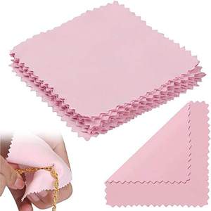 Chiffon de nettoyage pour bijoux en microfibre, chiffon de polissage pour bijoux en argent, pour lunettes, or, diamants, nettoyage et polissage - Product Image 3